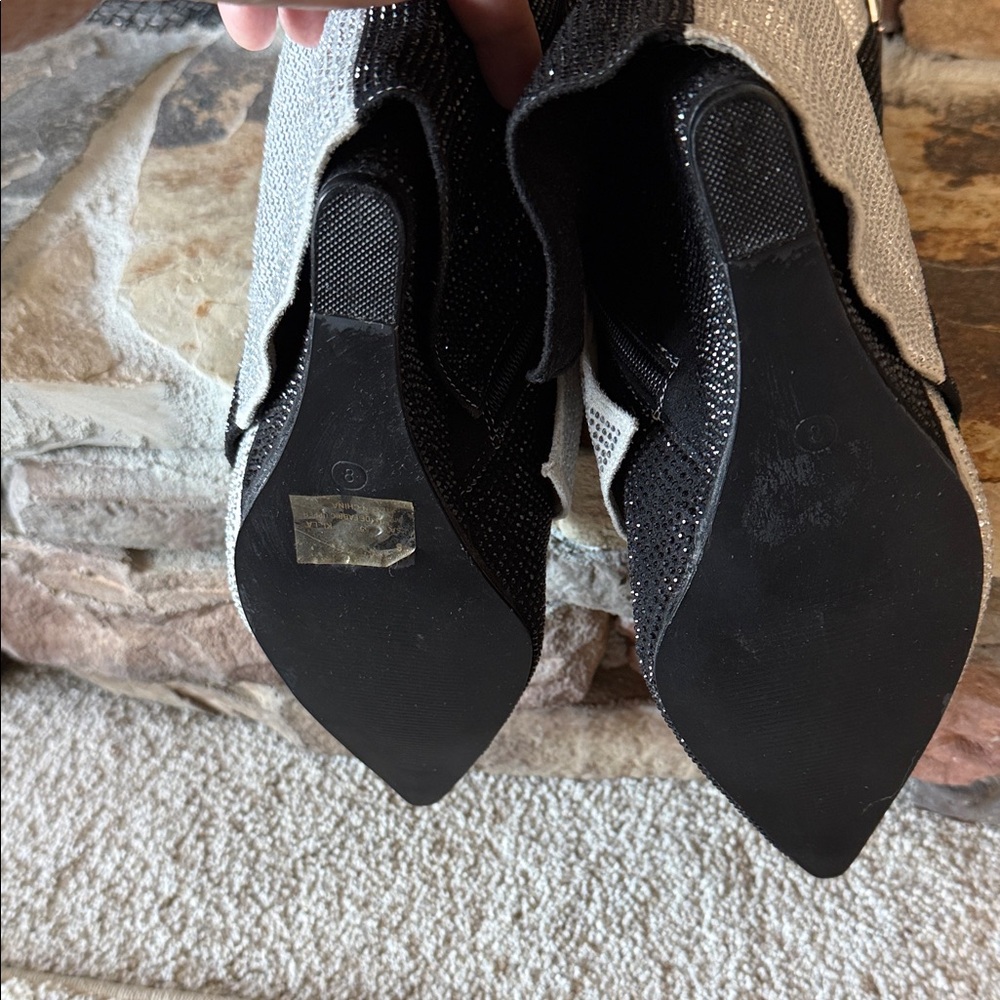 Cape Robbin Black and Gray Heeled Boots - Picture 10 of 15